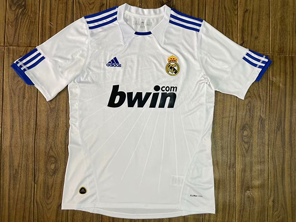 2010-2011 Season Real Madrid Home White Color Football Retro Jersey