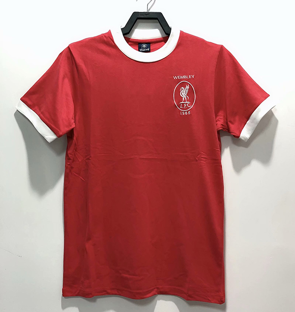 1965 Season Liverpool Home Red Color Football Retro Jersey