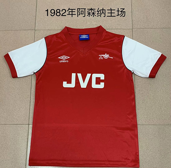 1982 Season Arsenal Home Red Color Soccer Retro Jersey