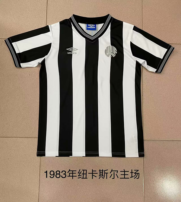 1983 Season New Castle Home Black-White Color Football Retro Jersey