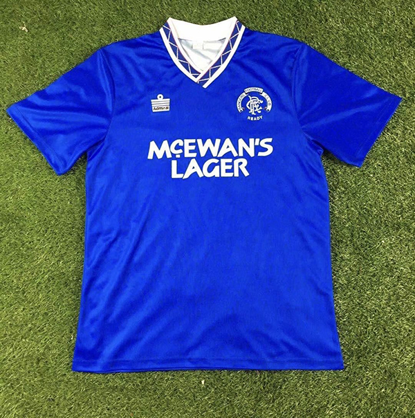 1990-1992 Season Glasgow Rangers Home Blue Color Football Shirt Top Thailand Quality Rangers Retro Jersey