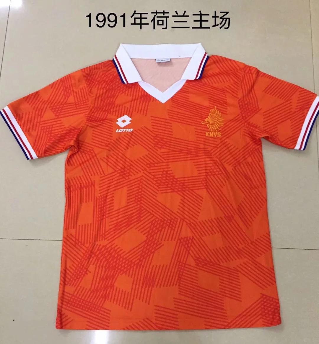 1991 Season Netherlands Home Orange Color Football Shirt Top Thailand Quality Holland Retro Jersey