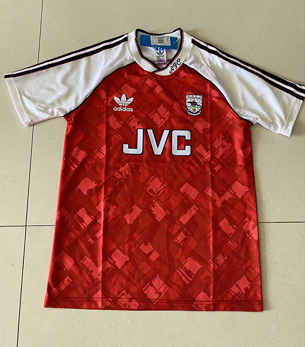 1992-1993 Season Arsenal Home Red Color Soccer Retro Jersey