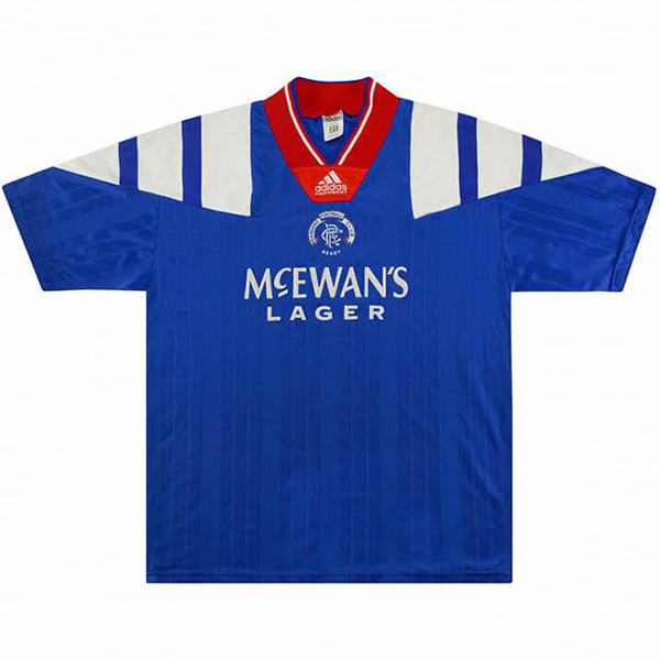 1992-1994 Season Glasgow Rangers Home Blue Color Football Shirt Top Thailand Quality Rangers Retro Jersey