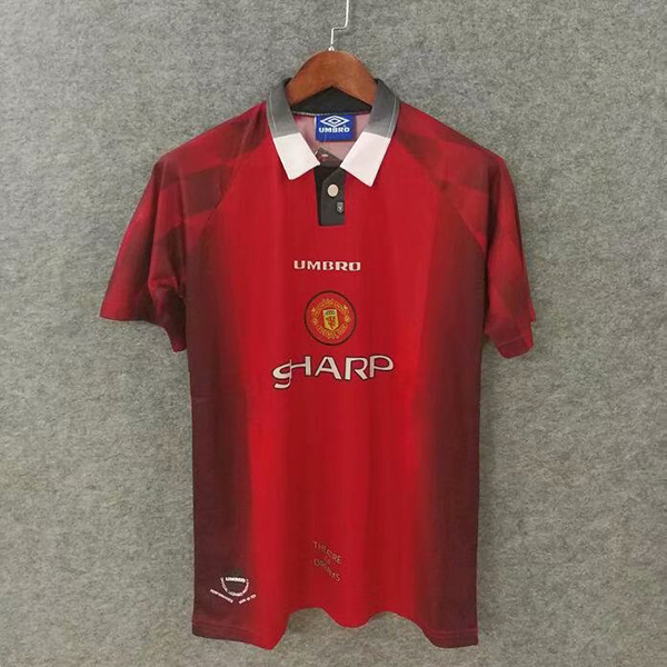 1996-1997 Season Manchester United Home Red Color Football Shirt Top Thailand Quality Man United Retro Jersey