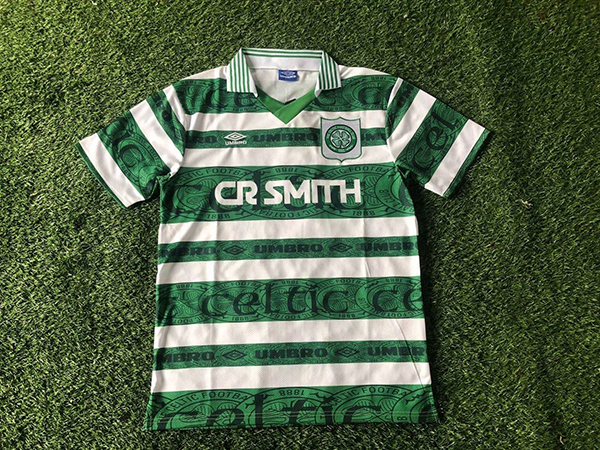 1995-1997 Season Celtics Home Green-White Color Football Shirt Top Thailand Quality Celtics Retro Jersey