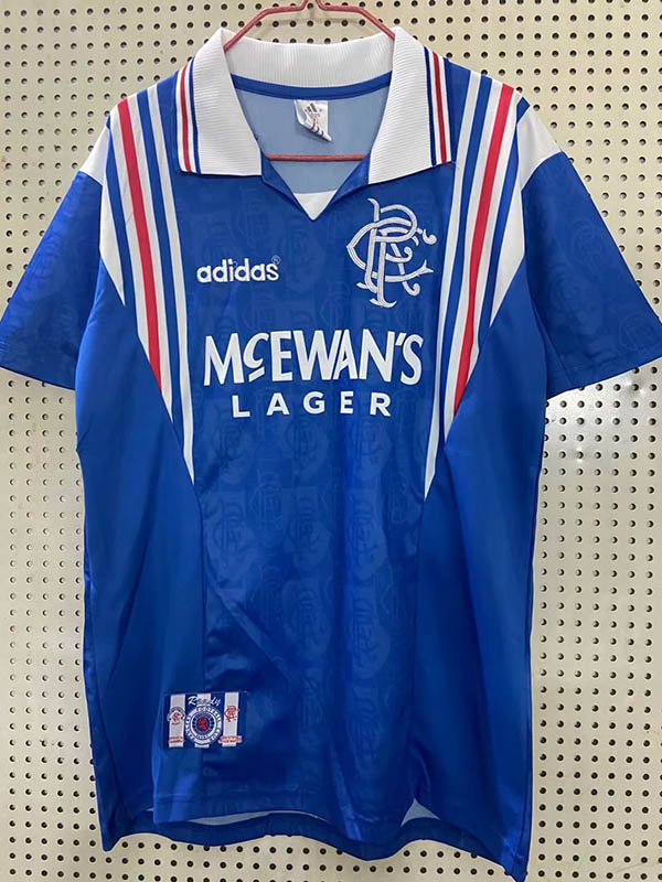 1996-1997 Season Glasgow Rangers Home Blue Color Football Shirt Top Thailand Quality Rangers Retro Jersey