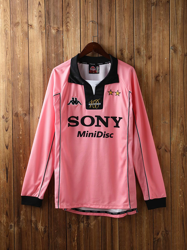 1997-1998 Season Juventus Third Pink Long Sleeve Football Shirt