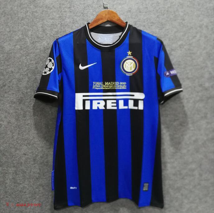 1998-1999 Season Inter Milan Home Blue-Black Color Football Shirt Top Thailand Quality Inter Milan Retro Jersey