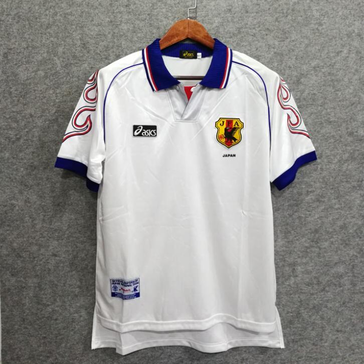 1998 World Cup Japan Away White Color Soccer Jersey Top Thailand Quality Japan Retro Jerseys