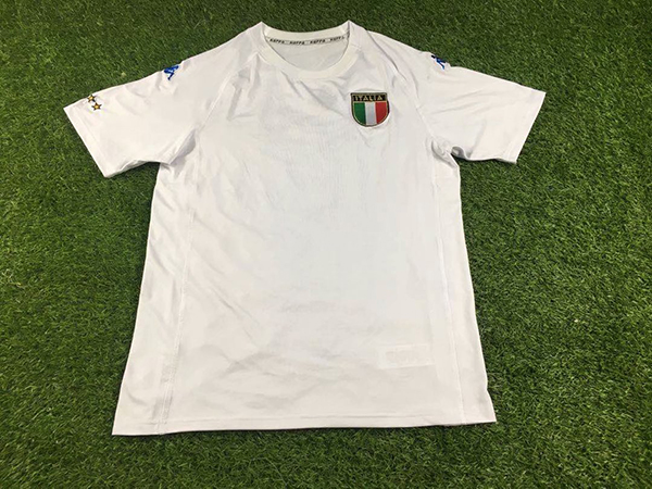 2000 Season Italy Away White Color Football Shirt Top Thailand Quality Italy Retro Jersey