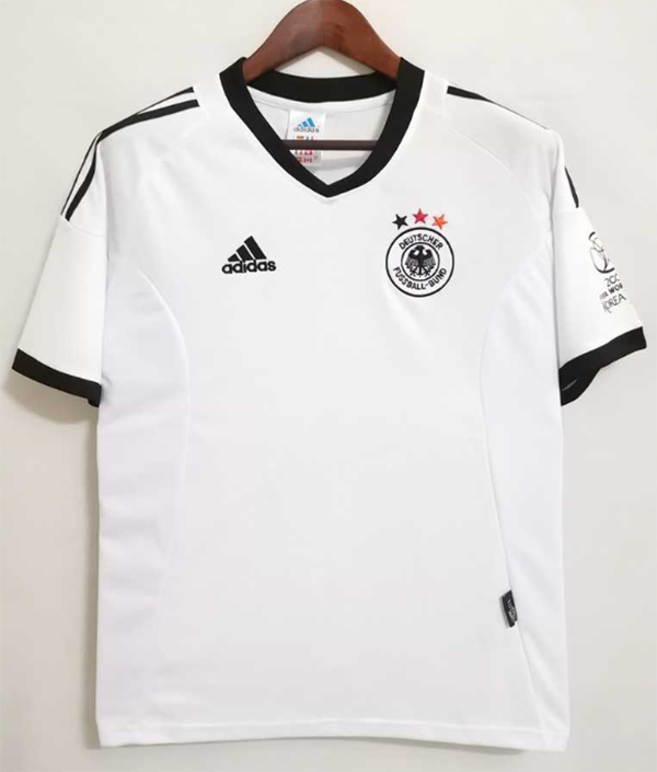 2002 World Cup Germany Home White Color Football Retro Jersey