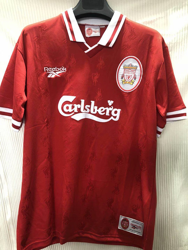 1996-1997 Season Liverpool Home Red Color Football Shirt Top Thailand Quality Liverpool Retro Jersey