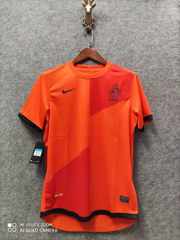 2012 Season Netherlands Home Orange Color Football Shirt Top Thailand Quality Holland Retro Jersey