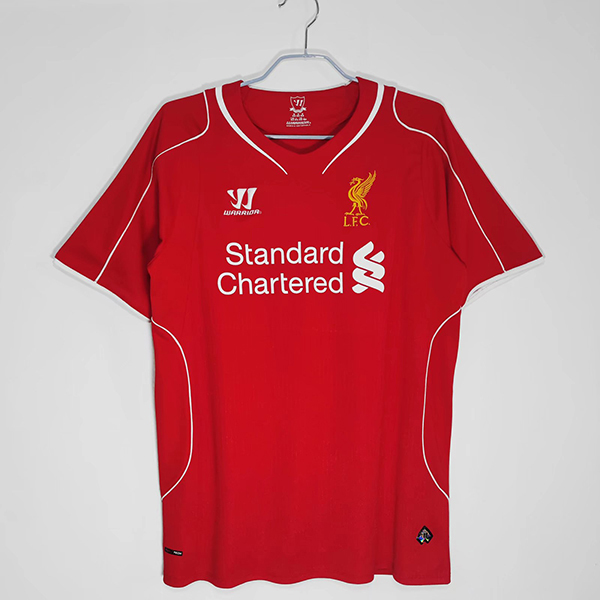 2014-2015 Season Liverpool Home Red Color Football Retro Jersey