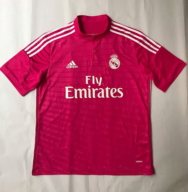 2014-2015 Season Real Madrid Away Red Color Football Shirt Top Thailand Quality Real Madrid Retro Jersey