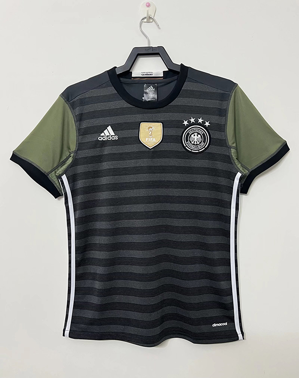 2014 World Cup Germany Away Black Color Football Retro Jersey