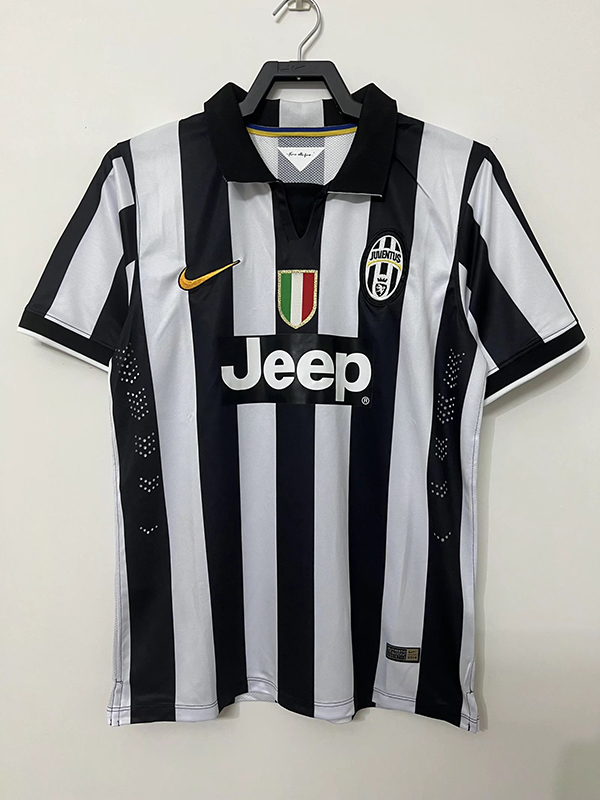 2014-2015 Season Juventus Home Black-White Color Football Shirt