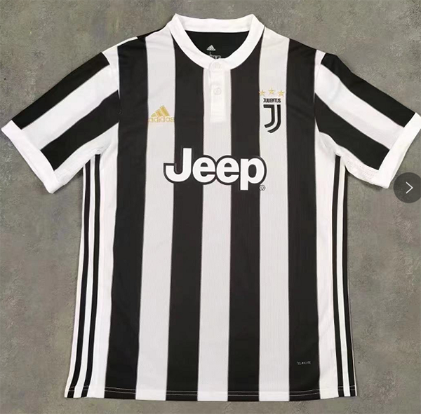 2017-2018 Season Juventus Home Black-White Color Football Shirt