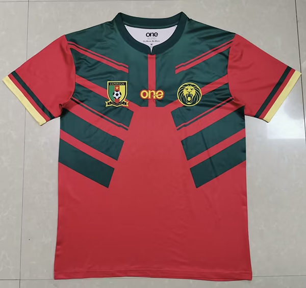 2022 World Cup Cameroon Third Red Color Football Jersey