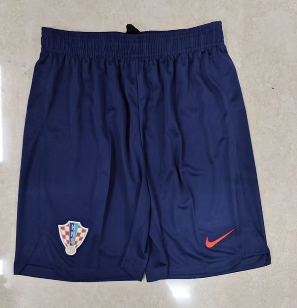 2022 World Cup Croatia Away Dark-Blue Color Football Shorts