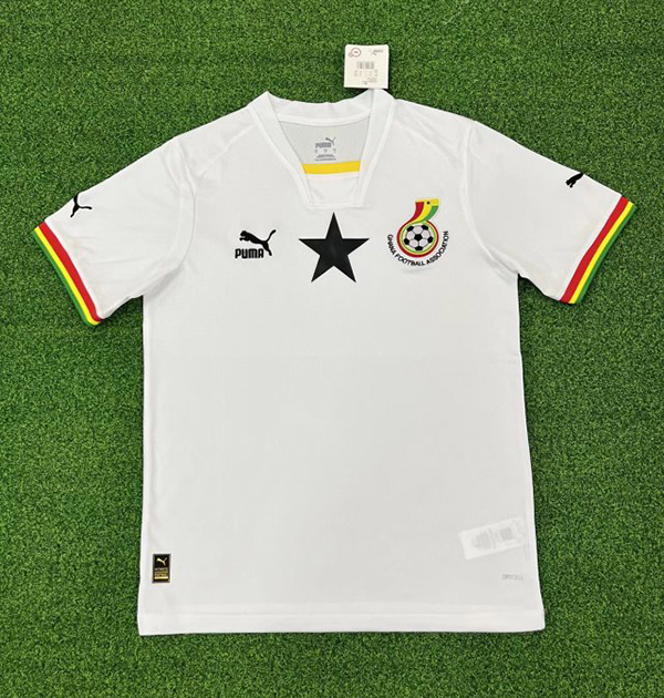 2022 World Cup Ghana Home White Color Football Jersey