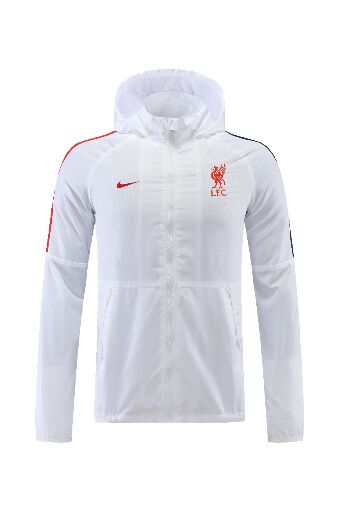 22-23 Season Liverpool White Color Football Windbreaker