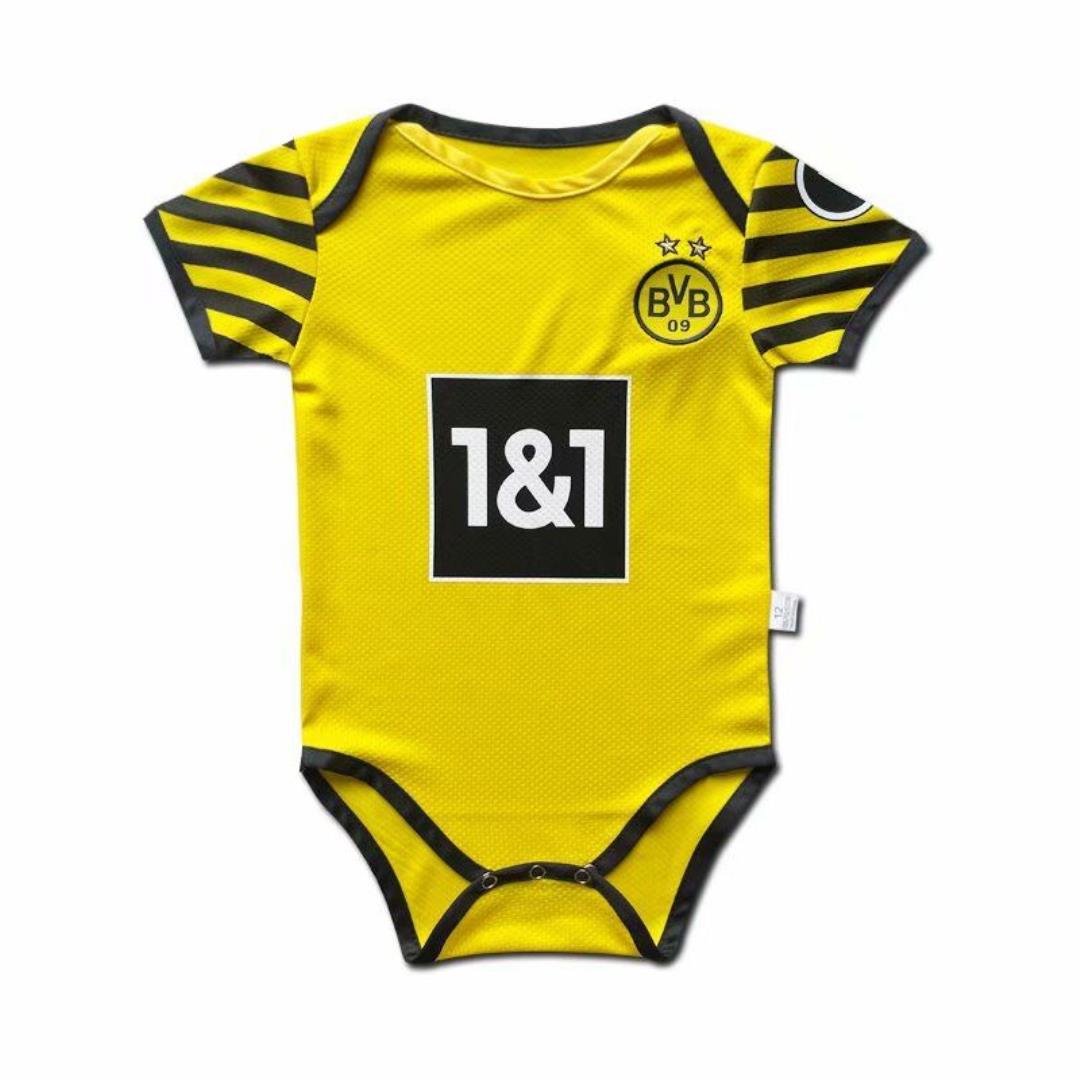 21-22 Season Dortmund Home Yellow Color Baby Suit