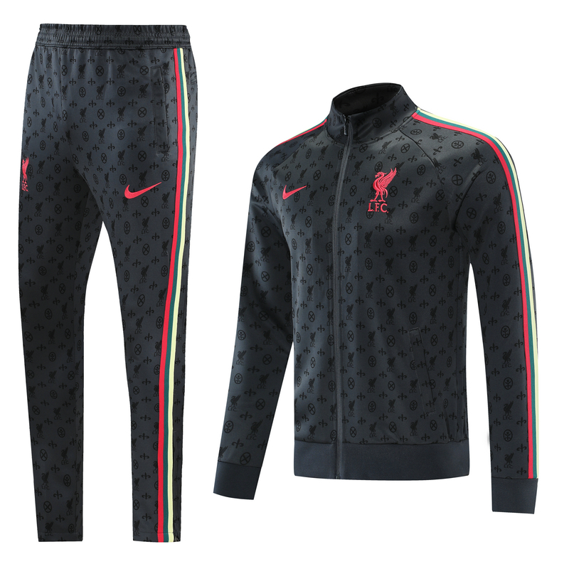 21-22 Season Liverpool Grey Color Football Tracksuit