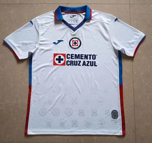 22-23 Season Cruz Azul Away White Color Soccer Jersey