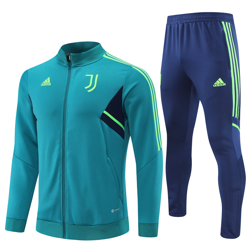 22-23 Season Juventus Green Color Football Tracksuit