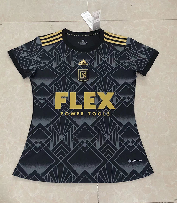 22-23 Season Los Angeles FC Home Black Color Women Soccer Jersey