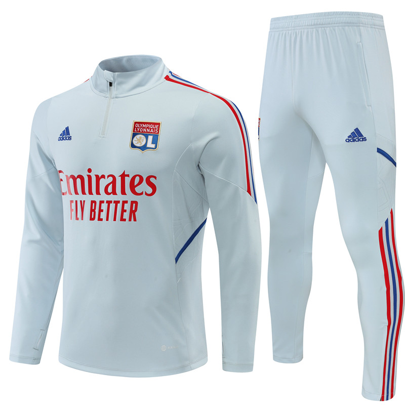 22-23 Season Lyon Grey Color Football Sweater Set