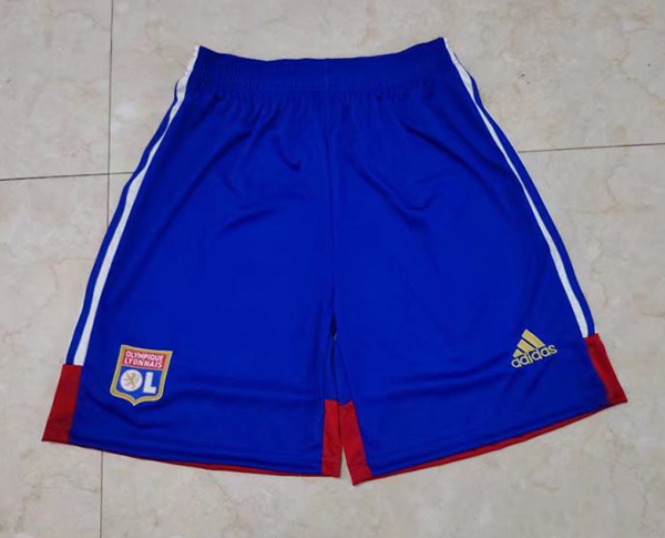 22-23 Season Lyon Away Blue Color Soccer Shorts