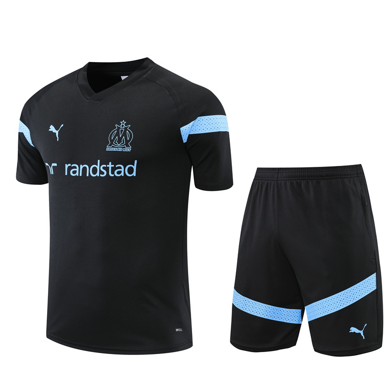 22-23 Season Marseille Black Color Football Training Set