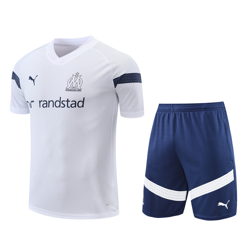 22-23 Season Marseille White Color Football Training Set