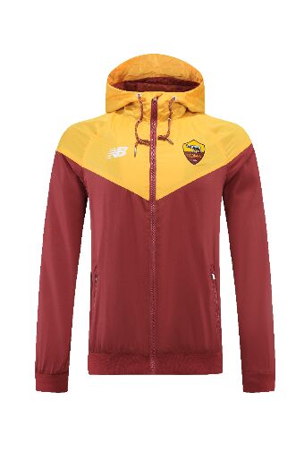 22-23 Season Roma Orange-Red Football Windbreaker