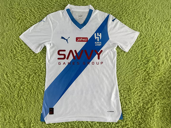 23-24 Season Riyadh Al-Hilal Away White Color Football Jersey