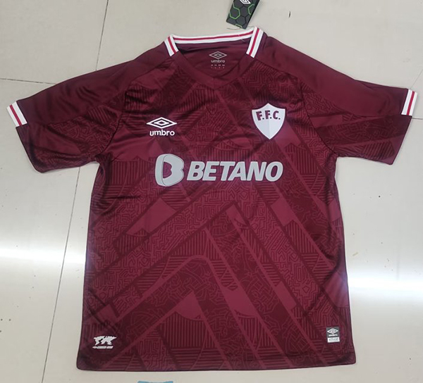 23-24 Season Fluminense Third Red Color Football Jersey