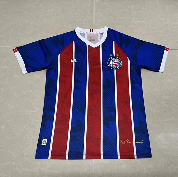 23-24 Season Bahia Away Red-Blue Color Football Jersey