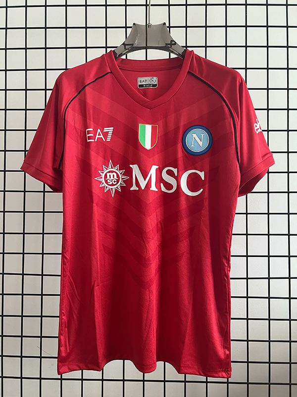 23-24 Season Napoli Goalkeeper Red Color Football Jersey