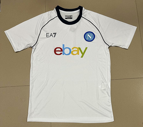 23-24 Season Napoli #606 White Color Football Training Shirt