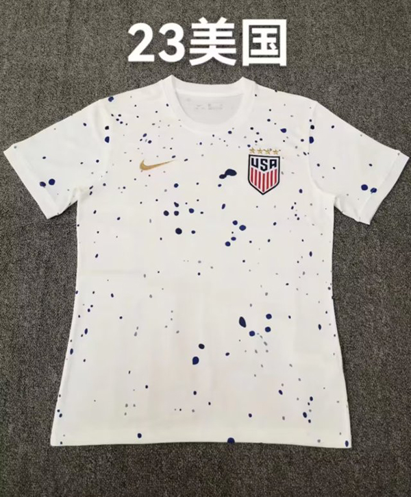 23-24 Season USA Home White Color Soccer Jersey